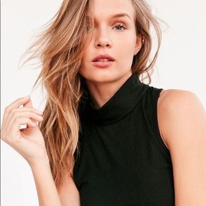 Silence + Noise Milly Mock-Neck Racerback Tank Top